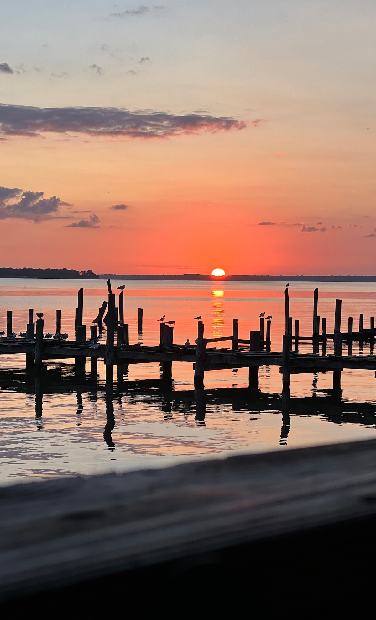 Sunset over the Potomac River at Pope's Creek